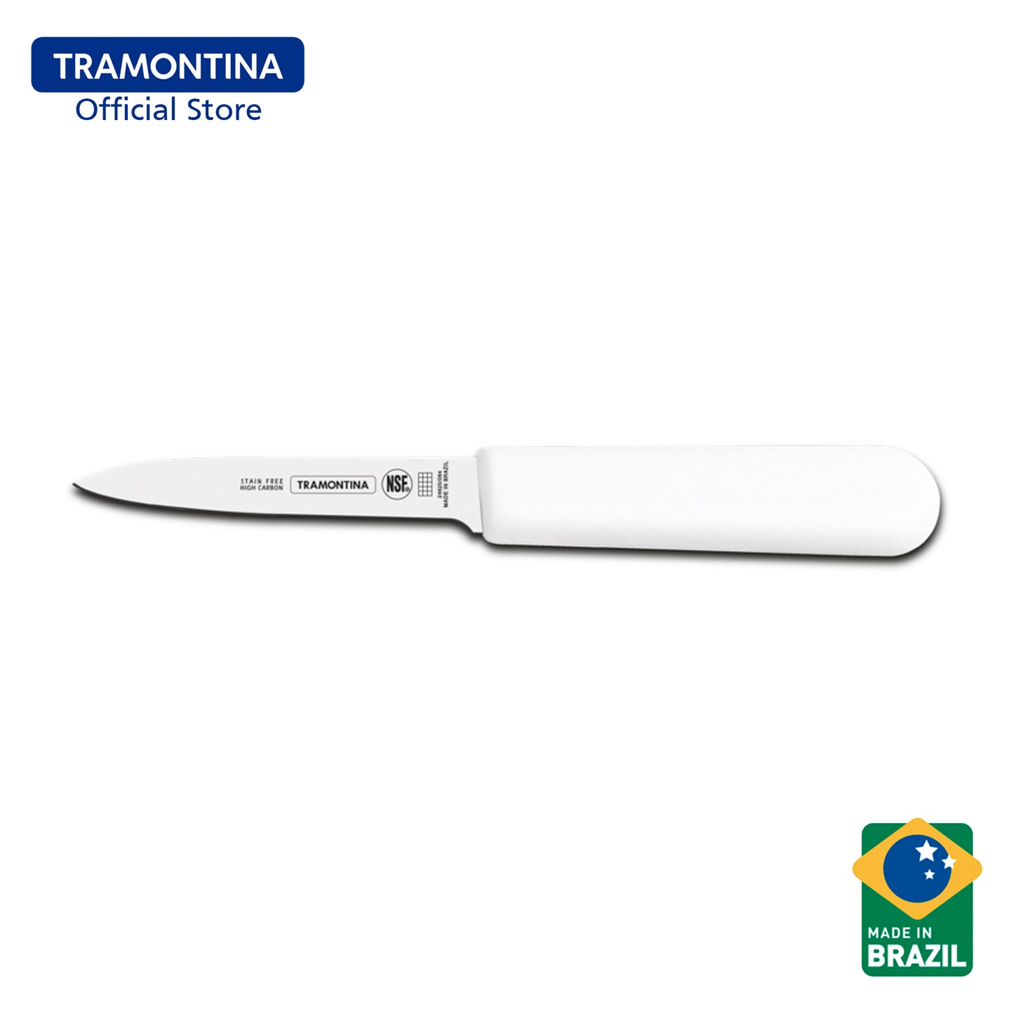 Tramontina Stainless Steel Paring Knife with Antibacterial Protection Handle 4" (Professional Master)