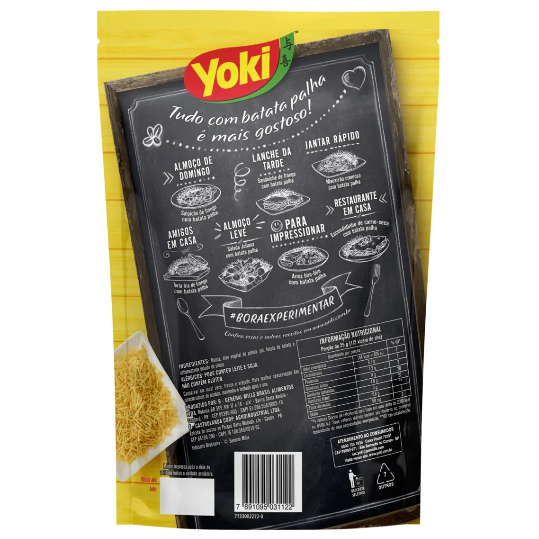 Yoki Shoestring Potatoes Extra Thin "Batata Palha Extra Fina" 100g