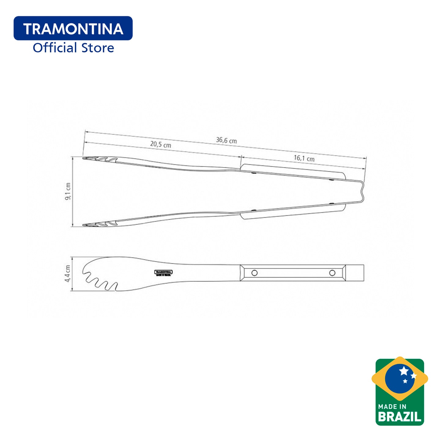 Tramontina Polywood Meat Tongs (Churrasco)