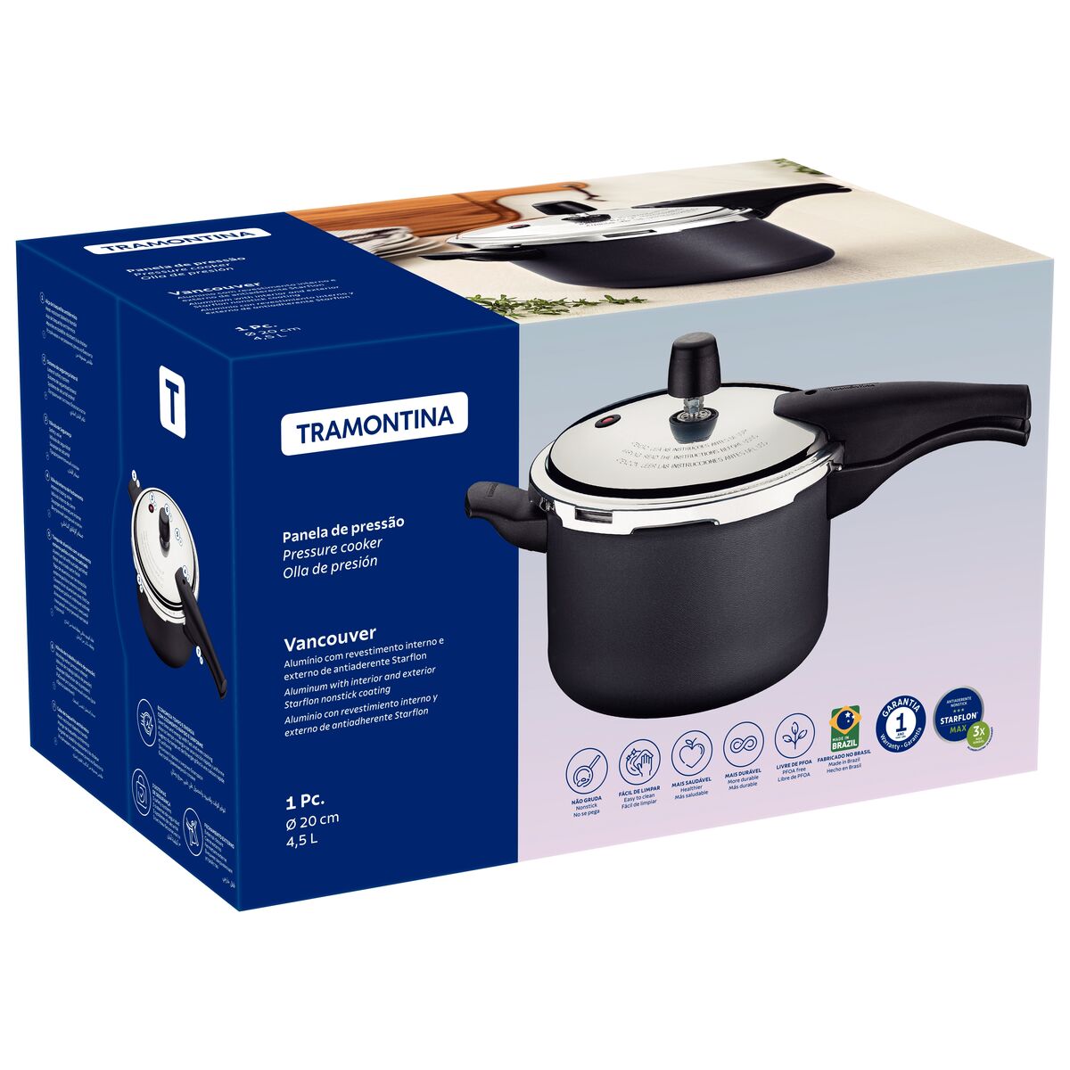 Tramontina Pressure Cooker Vancouver 20cm/4.5L