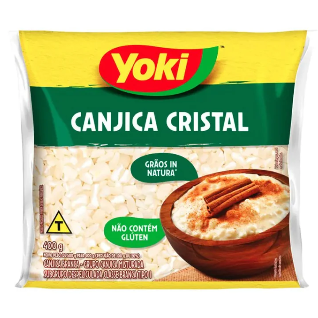 Yoki White Corn Hominy "Canjica Cristal" 400g