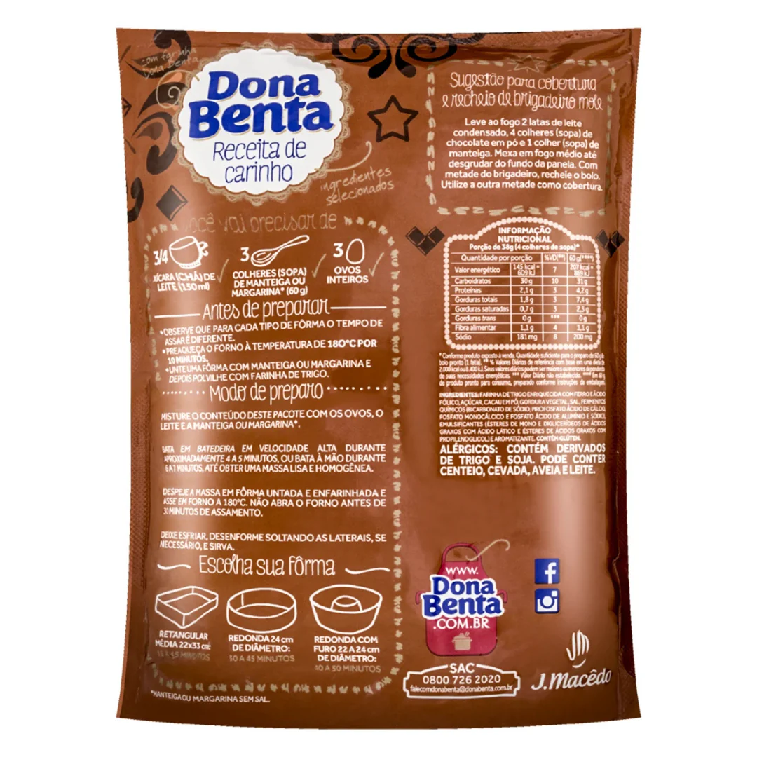 Dona Benta Chocolate Cake Mix 450g