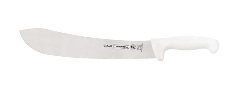 Tramontina Professional 12" Meat Knife with Stainless-Steel Blade and White Polypropylene Handle