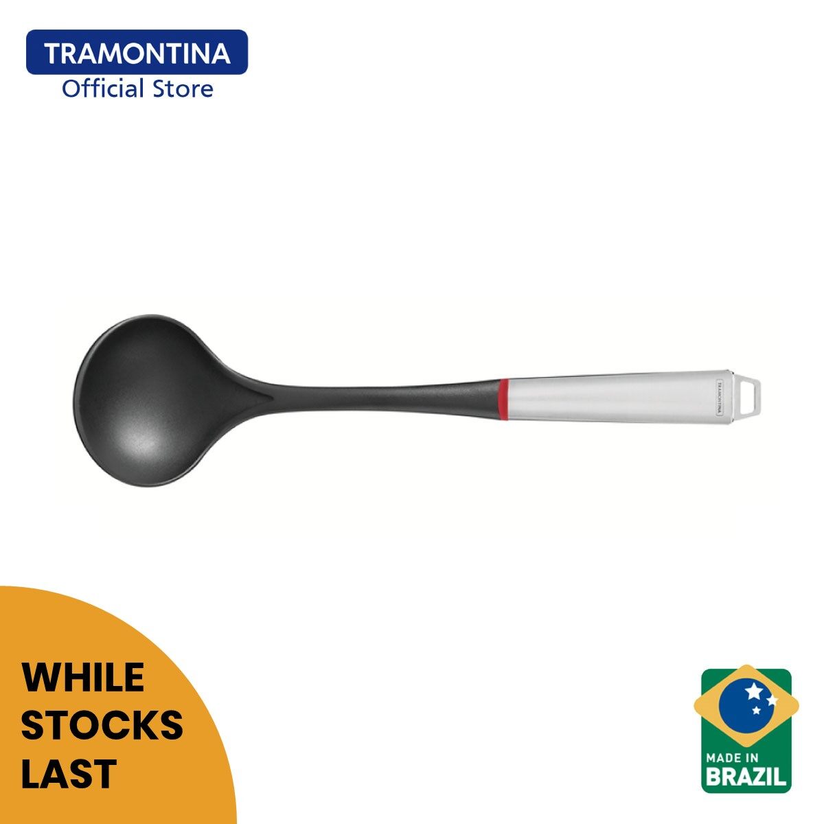 Tramontina Nylon Ladle with Stainless Steel Handle (Moderne)