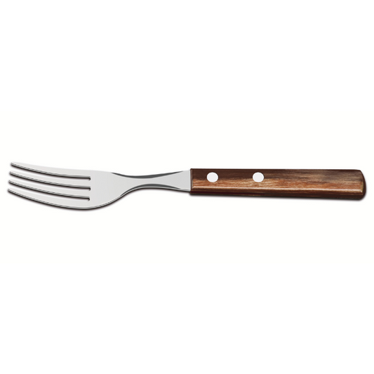 Tramontina Table Fork with Stainless-Steel and Brown Polywood Handle