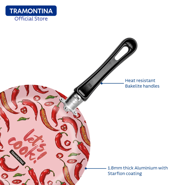 Tramontina Starflon Max Non-Stick Aluminum Frying Pan 24cm (Vivacor)