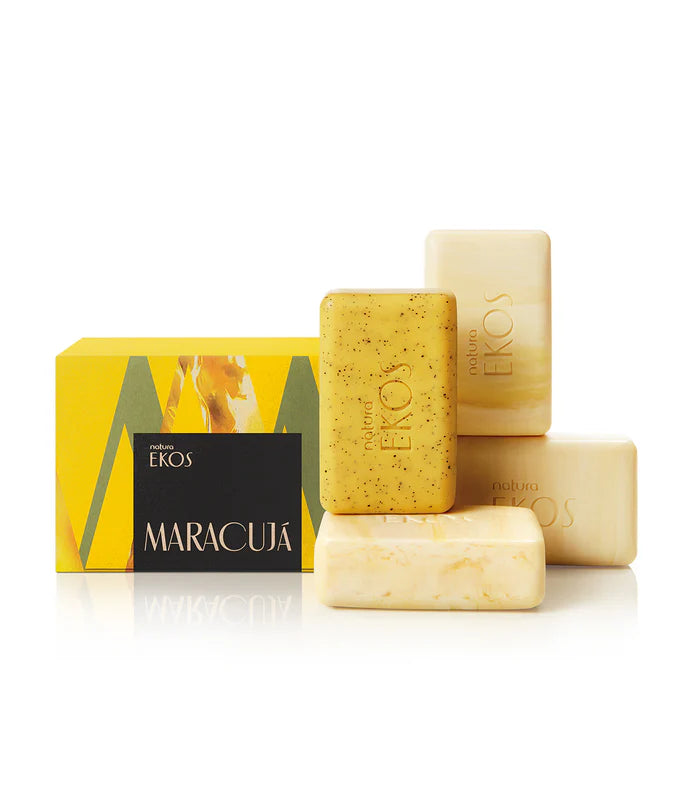 Natura Ekos Maracujá Creamy & Exfoliating Monopack Bar Soap Set 4x100g