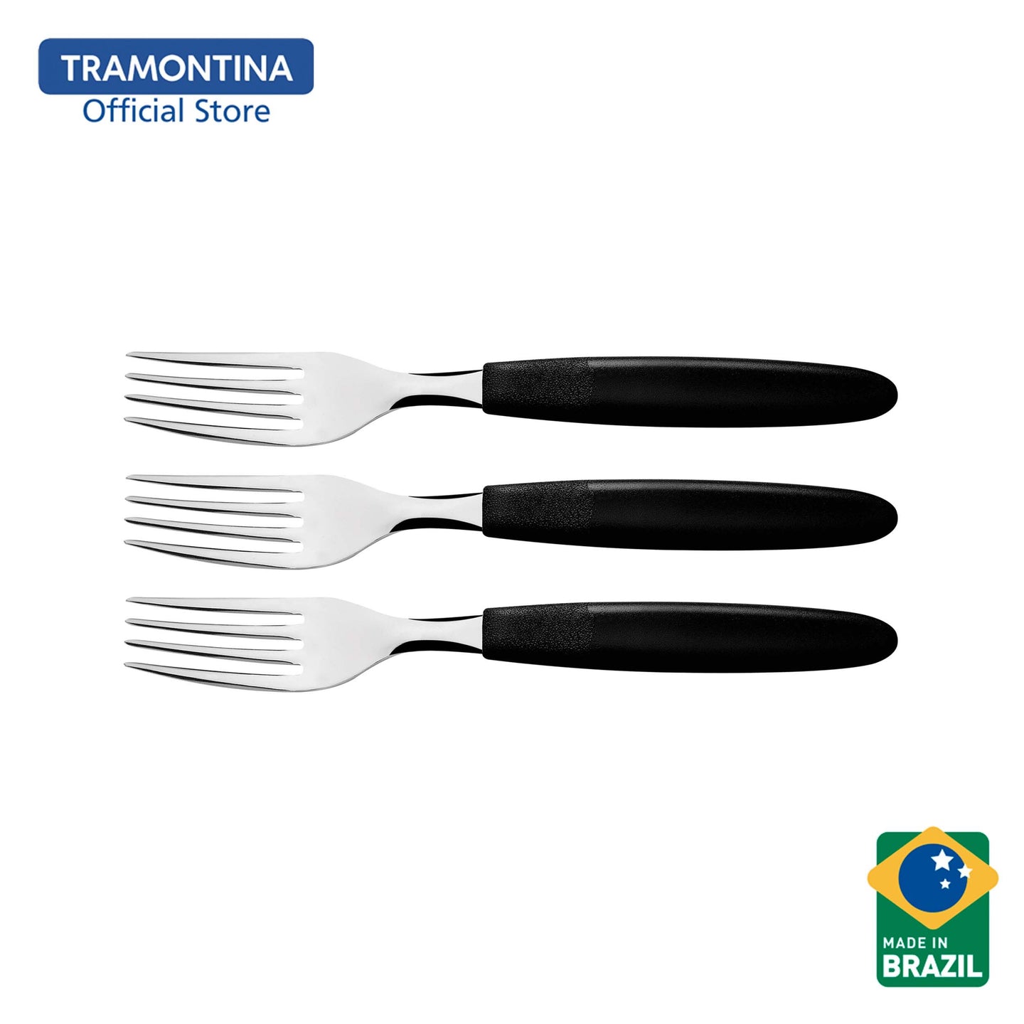 Tramontina Stainless Steel Table Fork Set 3pcs (Ipanema)