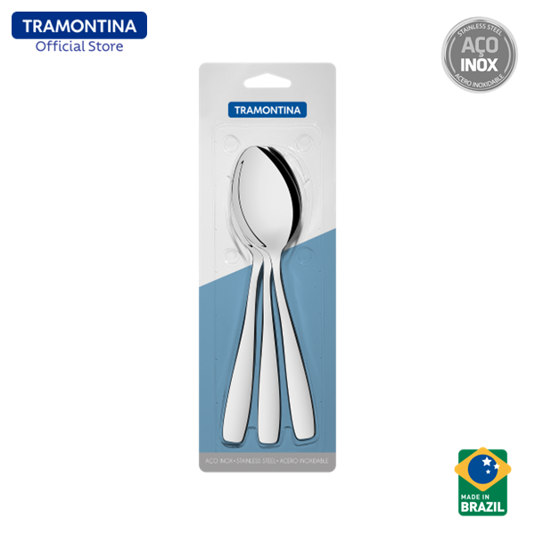 Tramontina Stainless Steel Table / Dining Spoon Set 3pcs (Amazonas)