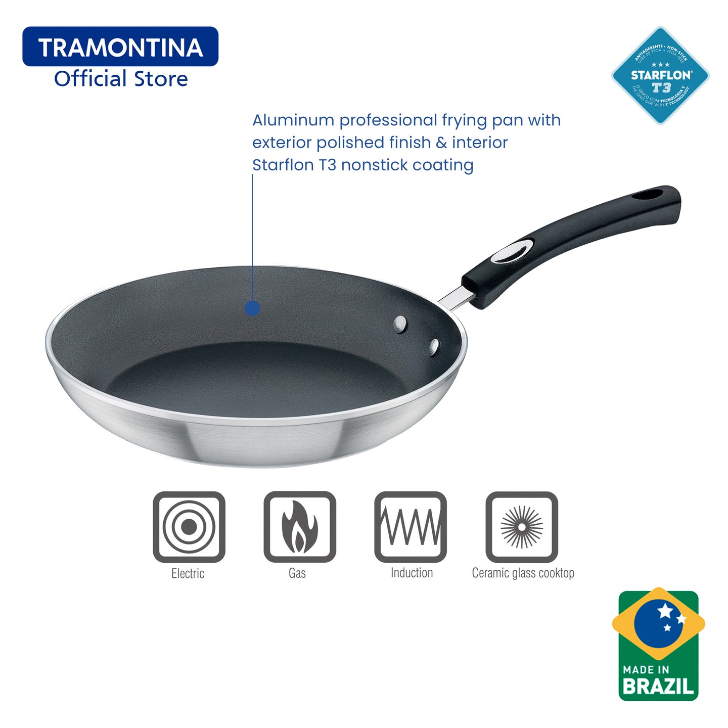 Tramontina Non Stick Frying Pan 24cm (Professional)