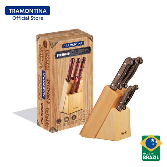 Tramontina Polywood Knife Set 6pcs (Churrasco)