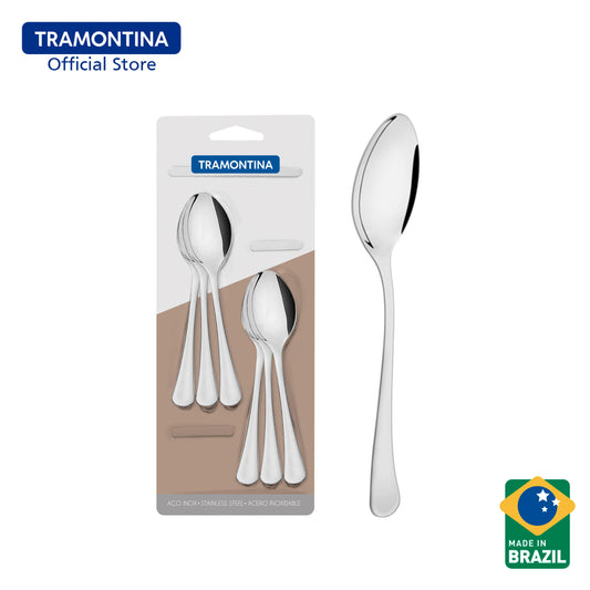 Tramontina Stainless Steel Table / Dining Tea Spoon Set 6pcs (Havana)