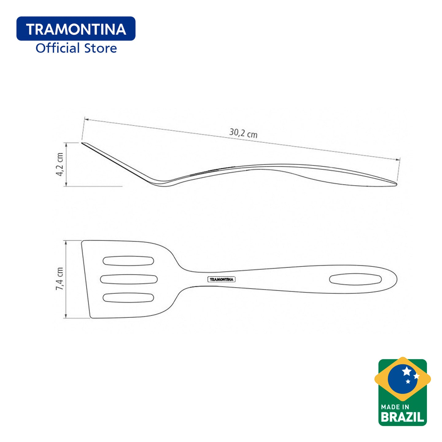 Tramontina Nylon Slotted Spatula (Ability)