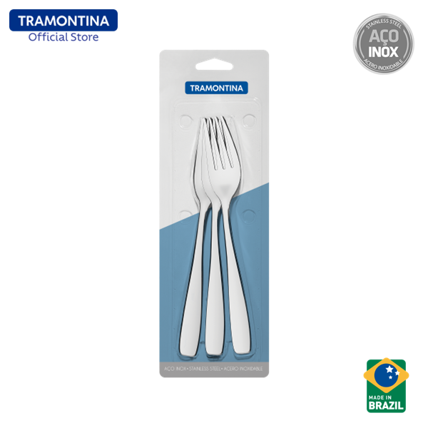 Tramontina Stainless Steel Table / Dining Fork Set 3pcs (Amazonas)