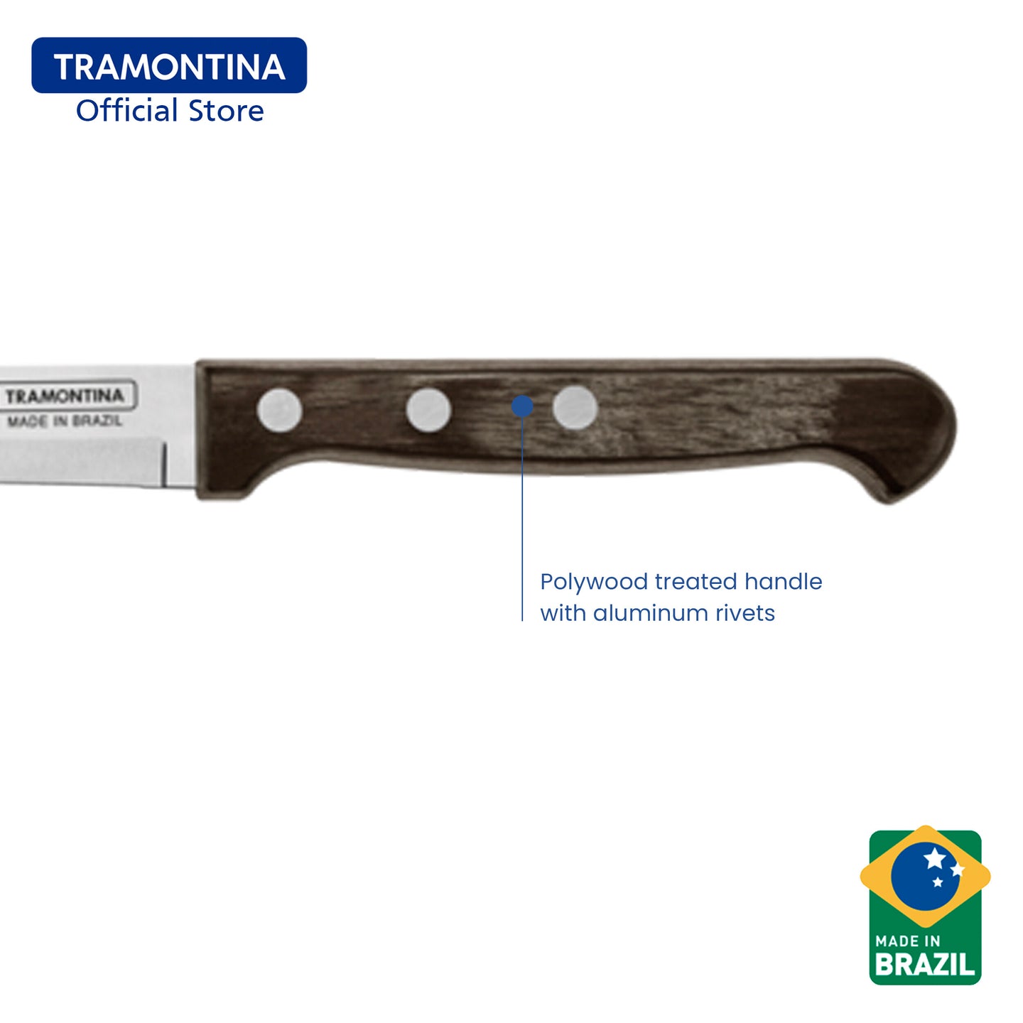 Tramontina Paring Knife 3" (Polywood)