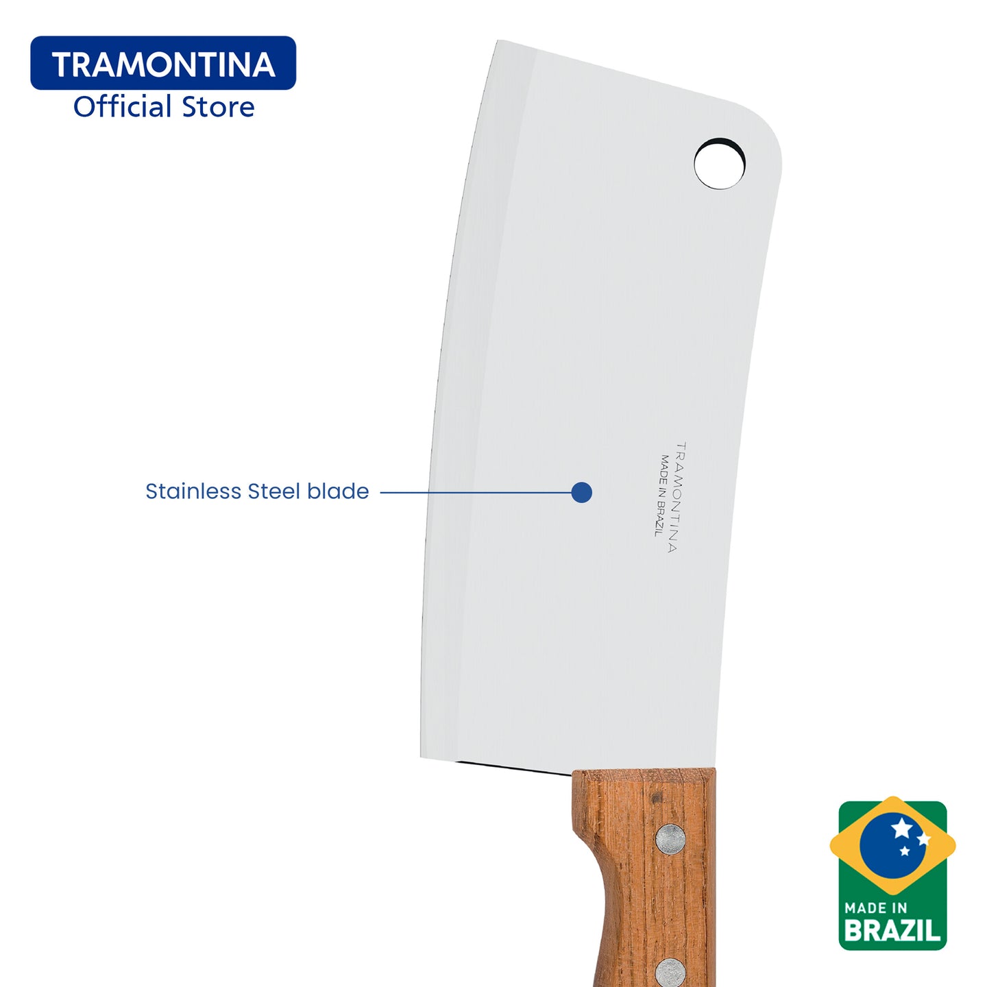 Tramontina Stainless Steel Cleaver 7" (Dynamic)