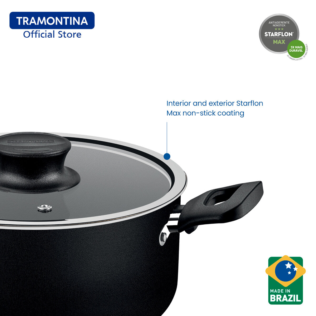 Tramontina Non Stick Casserole 20cm (Formia)