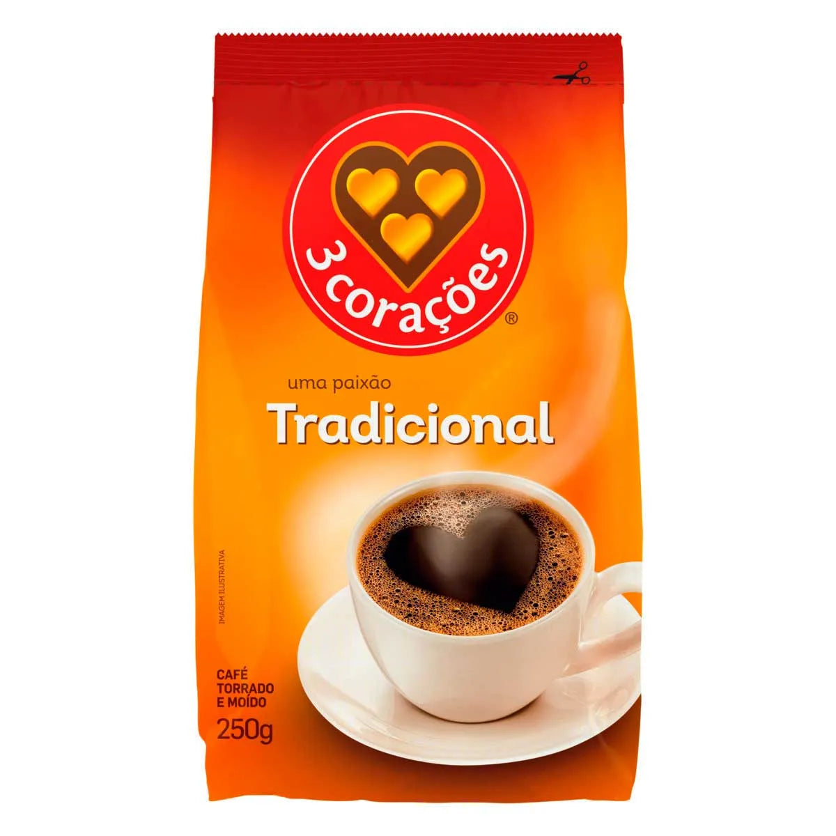 3 Corações Traditional Ground Coffee 250g