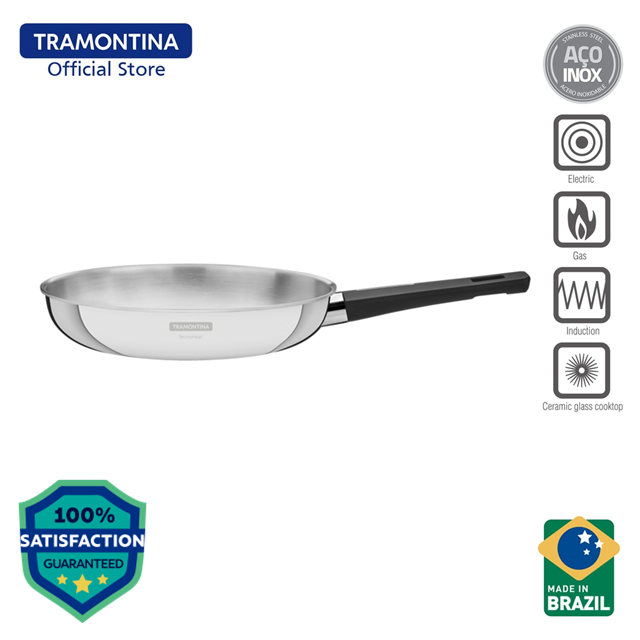 Tramontina Stainless Steel Frying Pan with Tri-ply body 20cm (Grano)