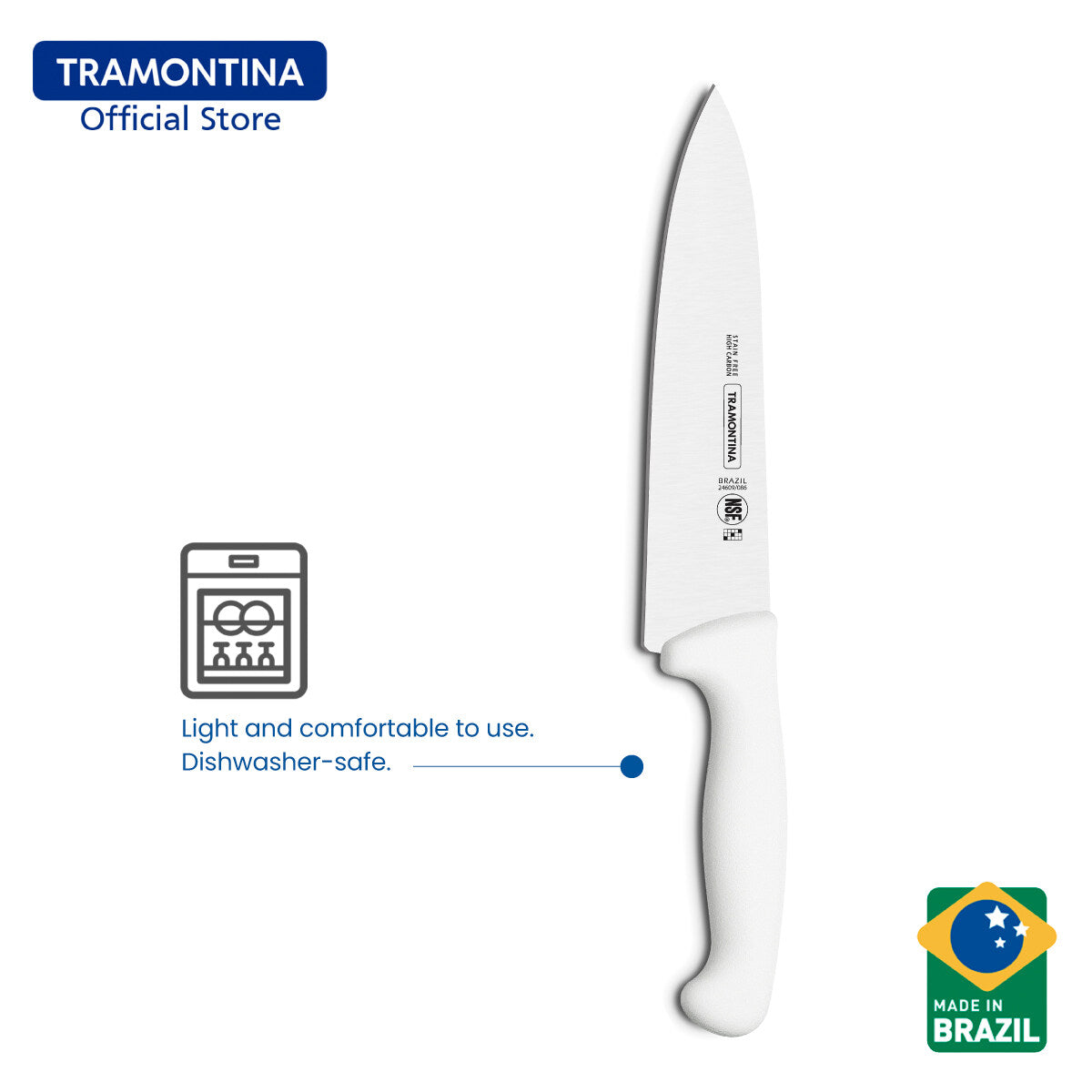 Tramontina Meat Knife with Antibacterial Protection Handle 12" (Professional Master)