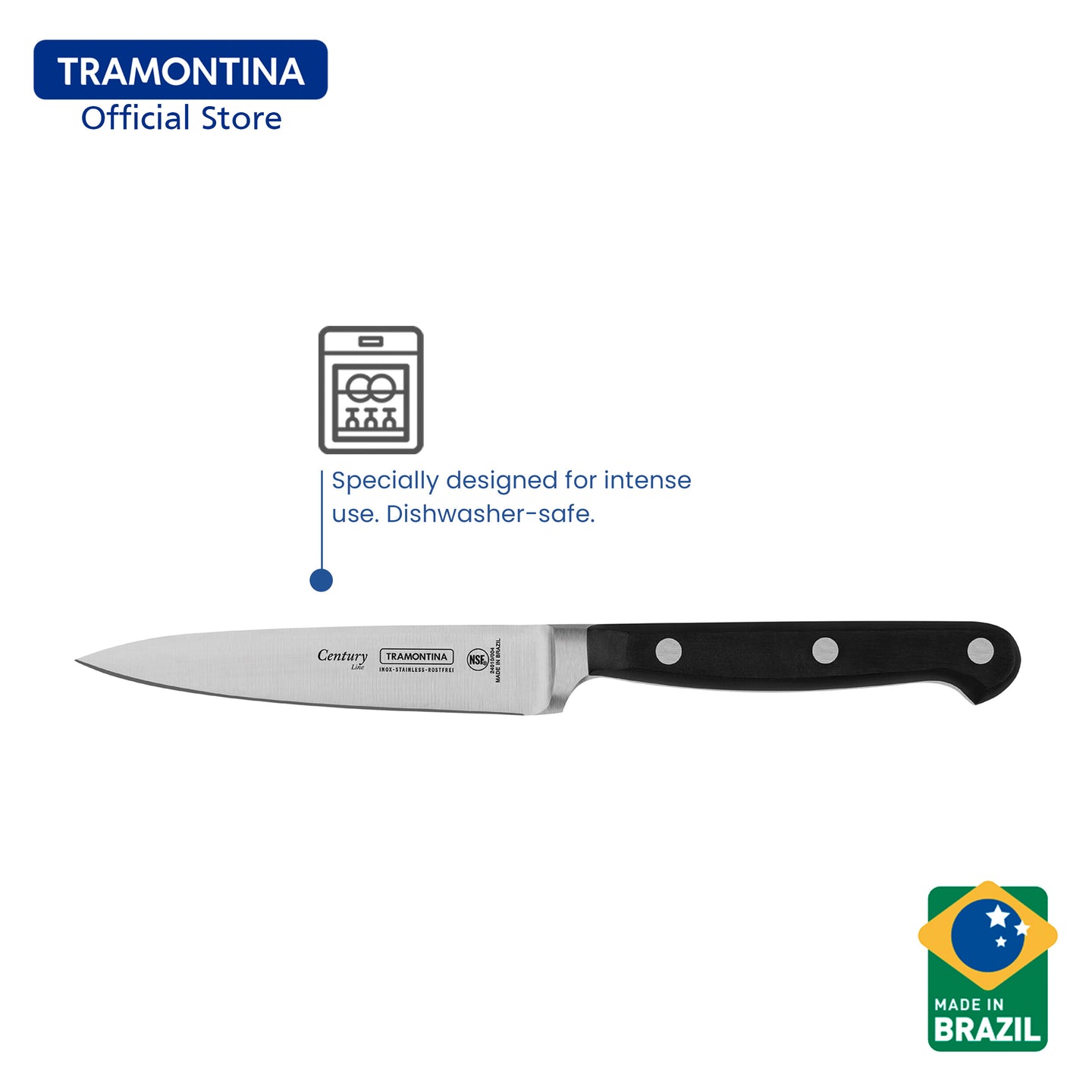 Tramontina Stainless Steel Kitchen Knife 4" (Century)