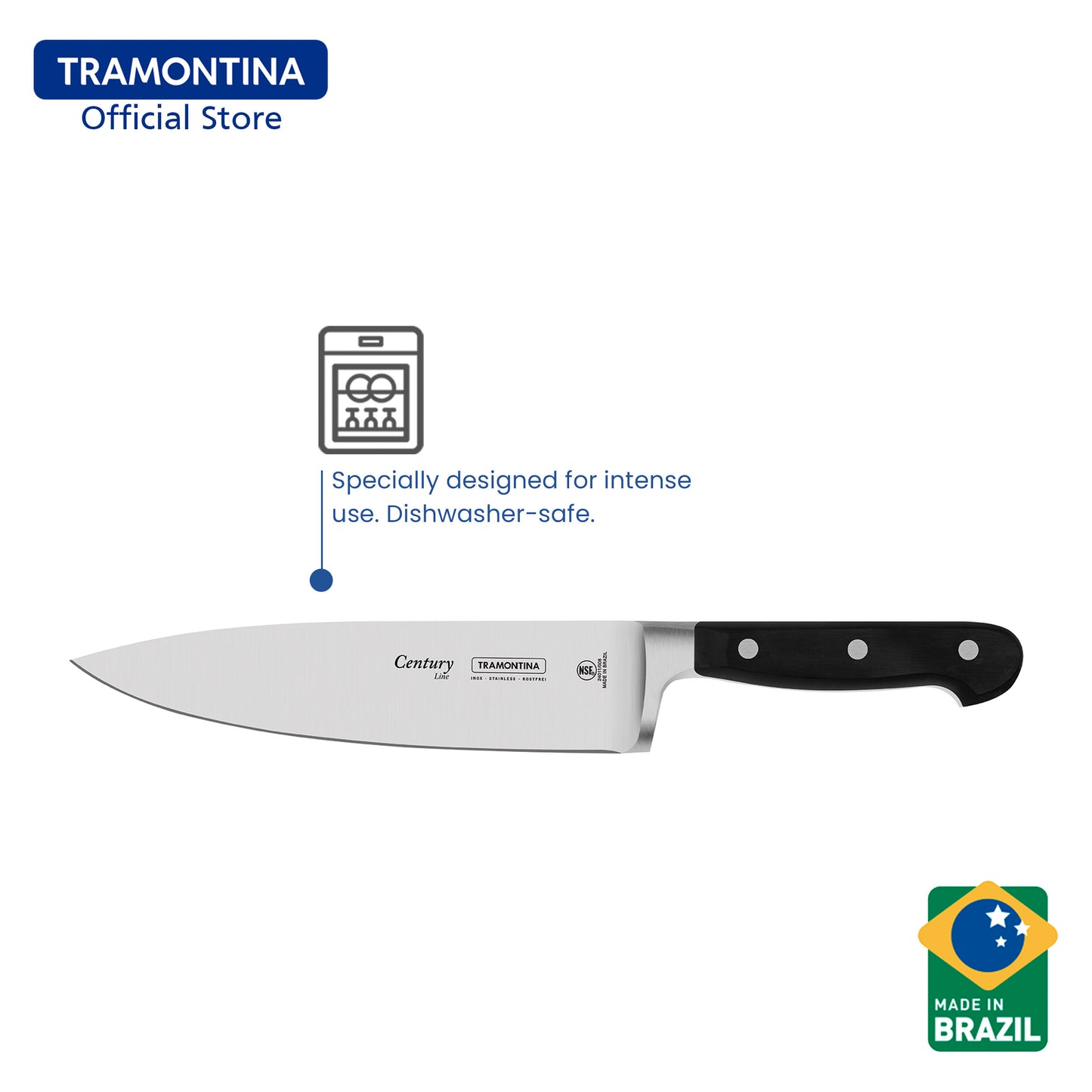 Tramontina Stainless Steel Chef Knife 8" (Century)